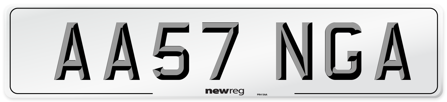 AA57 NGA Number Plate from New Reg